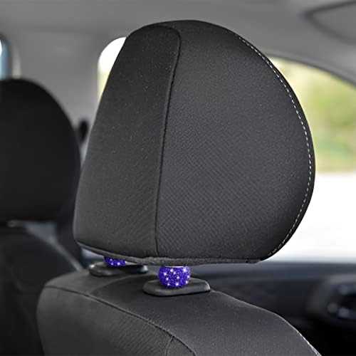 XINLIYA 4 Pack Car Headrest Collars, Bling Car Head Rest Collars Rings Decor - Image 4