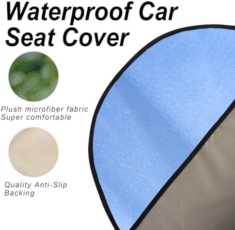 Car Seat Cover Protector Front Seats, - Image 5
