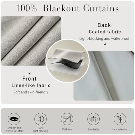 100% Blackout Magic Tape Stick On Curtains Window Shades Pull Down Blackout - Image 4