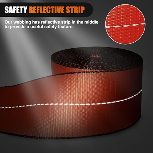 Nilight Truck Straps 4" x 30' Heavy Duty Tie Down - Image 4