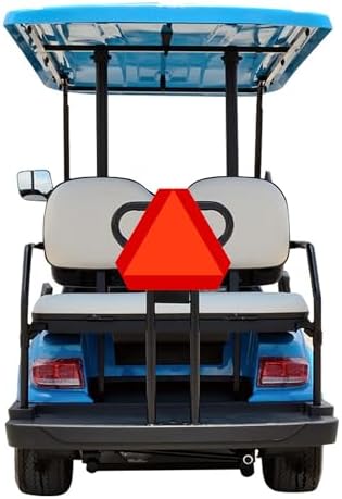 IGNIXIA Slow Moving Vehicle Sign, PVC Vinyl Decal Slow Moving Vehicle Triangle - Image 3
