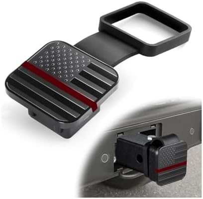 2" Trailer Hitch Cover, USA Flag Tow Receiver Tube Plug Cap by Guilcam