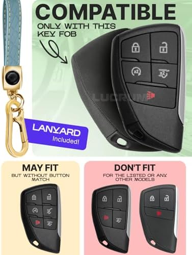Lucrum Compatible with Chevy, Buick Key Fob Cover & Keychain - Image 2