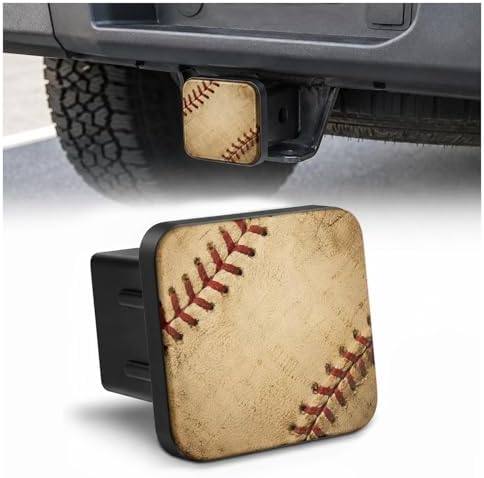 Trailer Hitch Covers Grunge Baseball, Heavy Duty 2 Inch Hitch Cover by Unknown