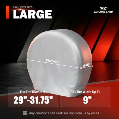 Explore Land Tire Covers 4 Pack Fit Tire Diameters 29-31.75 inch - Image 2