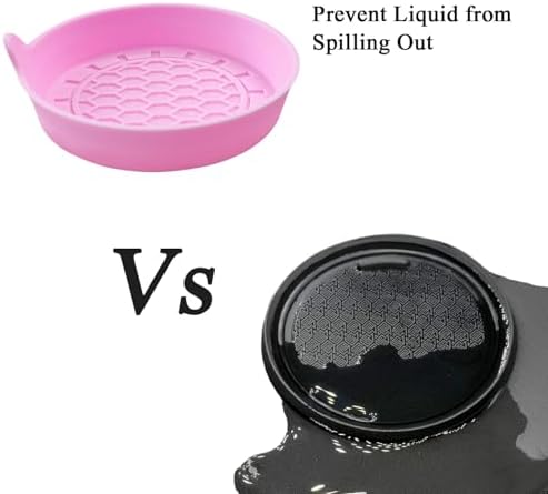 Amooca 4-Pack Spill-Proof Cup Coasters Non-Slip Car Cup Holder Inserts - Image 5