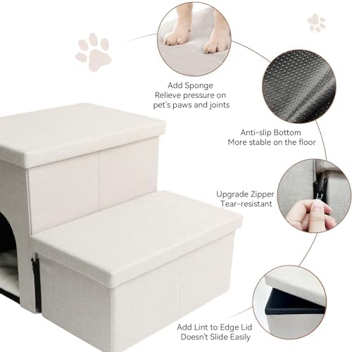 Zerbuger Dog Stairs with Storage - Image 4