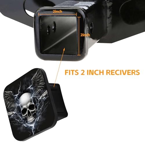 Trailer Hitch Cover, Skull - Image 5