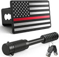 2 Inch American Flag Trailer Hitch Cover Plug by Unknown