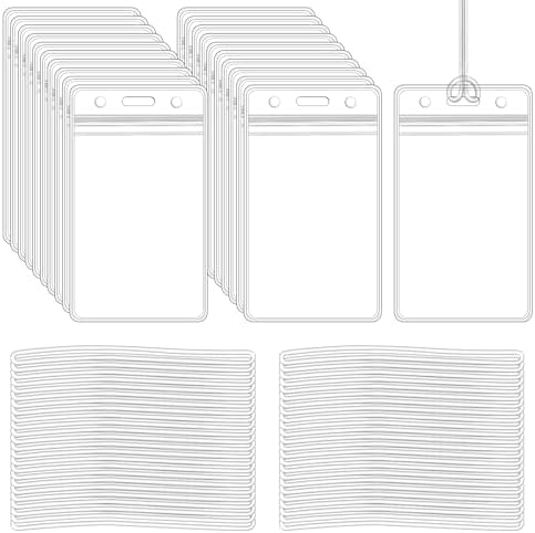 100 Pack Luggage Bag Tag Holders by koorito