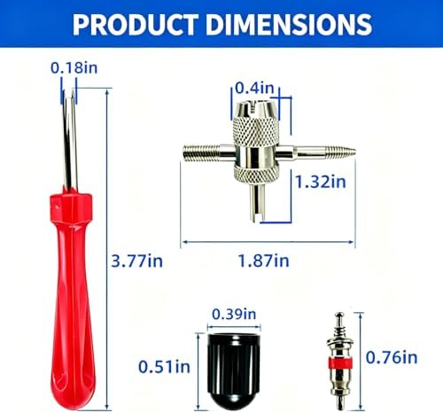62Pcs Valve Core Remover Tool, Suitable - Image 2