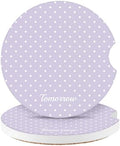 Cute Fashion Polka Dot Car Coasters 2 Pack by Watbro