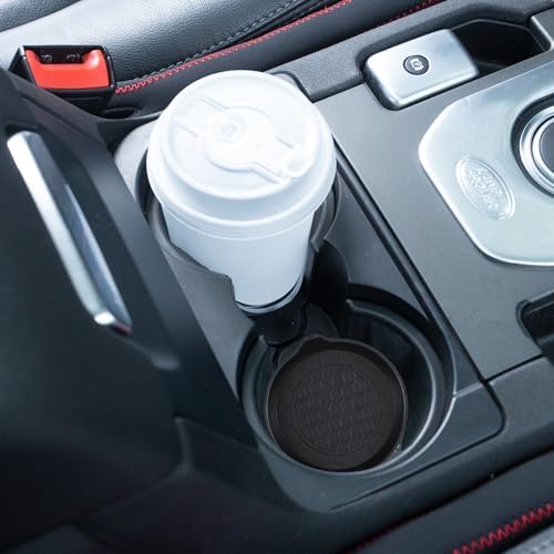 Amooca 2-Pack Spill-Proof Cup Coasters Non-Slip Car Cup Holder Inserts - Image 4