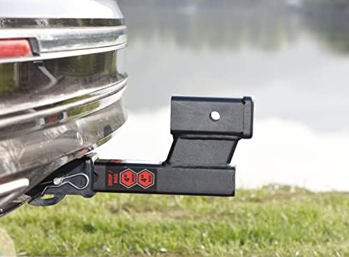 TOPTOW Trailer Receiver Hitch Extender Adapter 4" Drop/Riser, 7500lbs Towing - Image 7