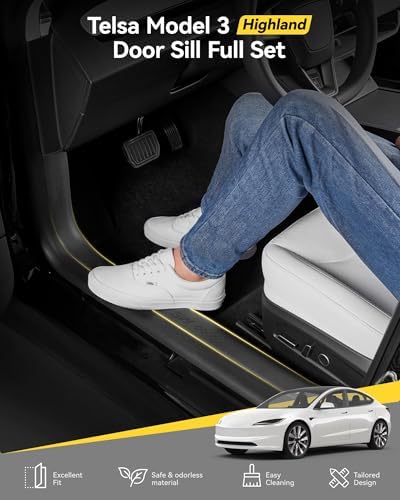 3W Tesla Model Y Juniper Door Sill Protector 2025 2026 Only - Image 2