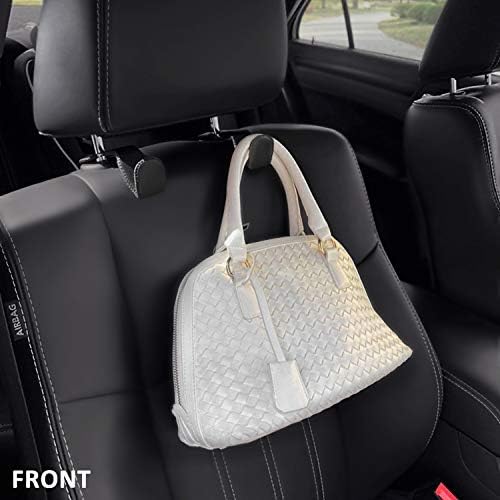 AMVOYOA Car Headrest Hook, Leather Vehicle Back Seat Hanger Storage - Image 3