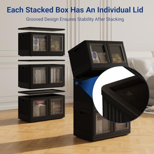 FLEXIMOUNTS 152 QT Stackable Plastic Storage Bins - Image 4