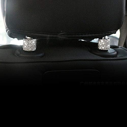 2PCS Car Headrest Collars Decor Rings Bling Bling Interior Decoration Head Rest - Image 3