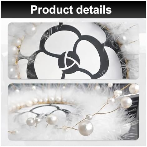 Camellia Car Dashboard Anti-Slip Mat, Pearl Feather Auto Dash Phone Hold Sticky - Image 3