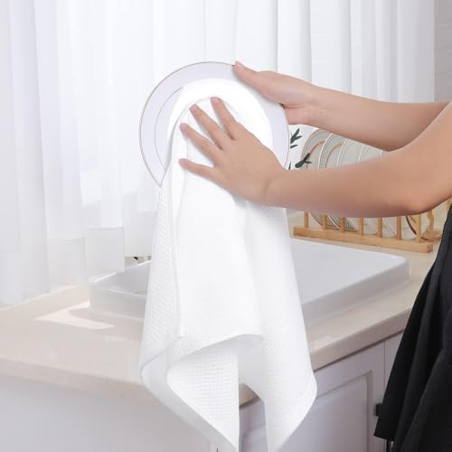 Homaxy 100% Cotton Waffle Weave Kitchen Dish Towels 18-Pack - Image 4
