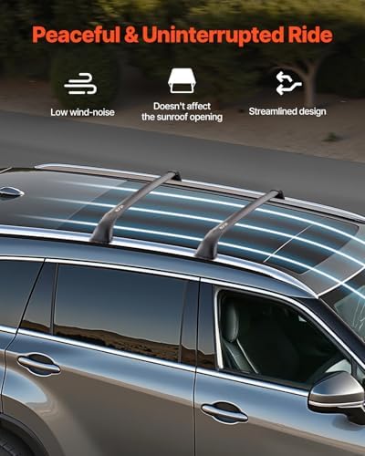 VEVOR Cross Bars Roof Racks, 165lbs Capacity, Compatible - Image 4