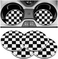4 PCS Car Cup Coasters, 2.76 Inch Shockproof Auto Cup Holder Insert Coaster by RDXCV