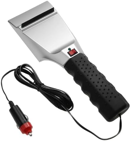 Heated Ice Scrapers for Car Windshield Ergonomic Anti-Slip Grip Squeegee by Unknown