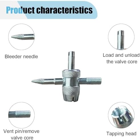 6PCS Multifunctional Tire Valve Core Removal Tool Installation Kit - Image 4