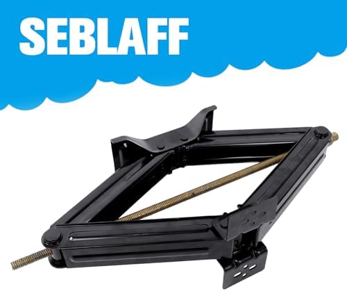 2 Sets of 5000lbs Black Steel RV Trailer Stabilizer Leveling Scissor Jacks - Image 3