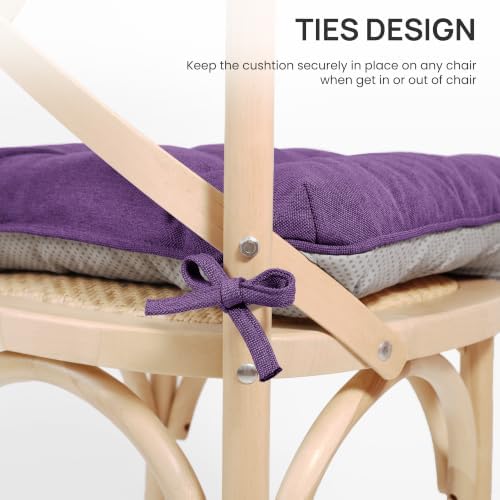 Love's cabin Memory Foam Chair Cushions Set of 4, 19 Inch - Image 5