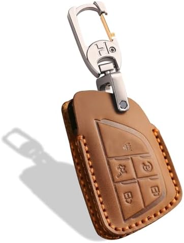 Leather Key Fob Cover, Compatible by Aoocar