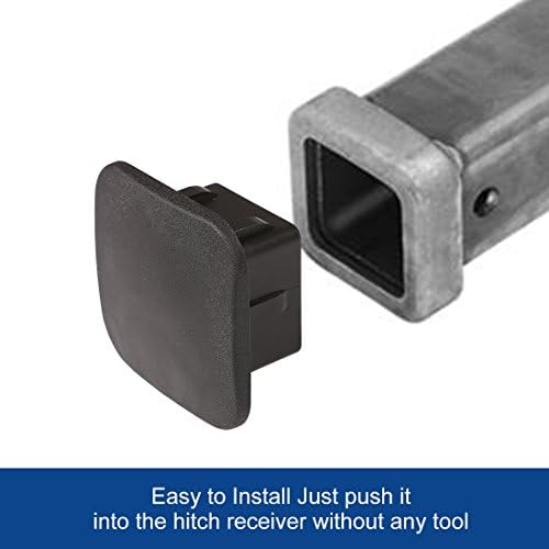 CZC AUTO Trailer Hitch Cover, 2 inch Tow Receiver Tube Plug Cap - Image 4