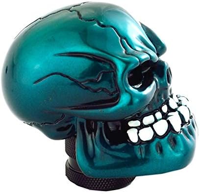 Skull Shift Knob Cars Truck Gear Shifter Stick Handle Metal Blue - Image 6