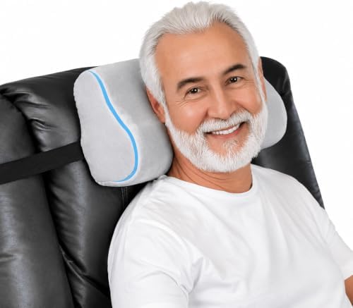 Memory Foam Headrest Pillow for Recliner – B-Shaped Neck Pillow by EPHEDORA