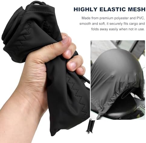 Cargo Net for Motorcycle, Waterproof Luggage Strap Rack Bungee Net - Image 4