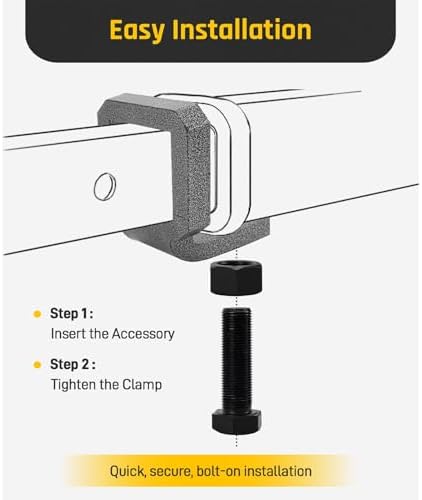 Anti Rattle Hitch Tightener Clamp Heavy Duty Steel Coated Trailer - Image 3