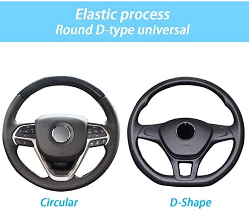 Moly Magnolia 15 Inch Steering Wheel Cover, Microfiber Ice Silk - Image 5