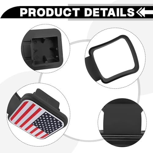Trailer Hook Dust-Proof Plug, 1.9 Inch Hitch Cover Trailer Hitch Cover - Image 3