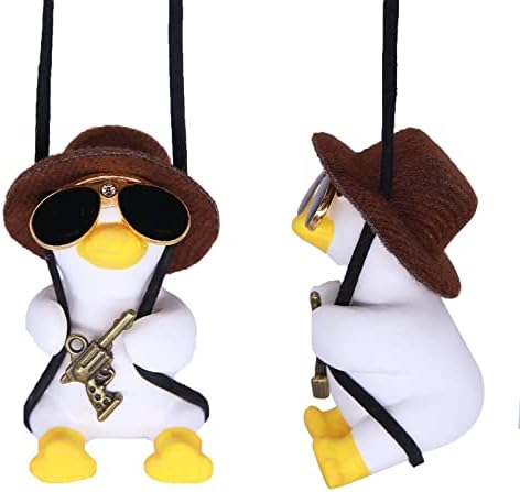 Cool Swinging Duck Car Hanging Ornament, Pendant Interior Rearview Mirror - Image 3
