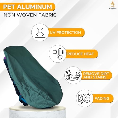 EcoNour Baby Car Seat Sun Shade Cover | Infant Car Seat Heat Protector | - Image 4