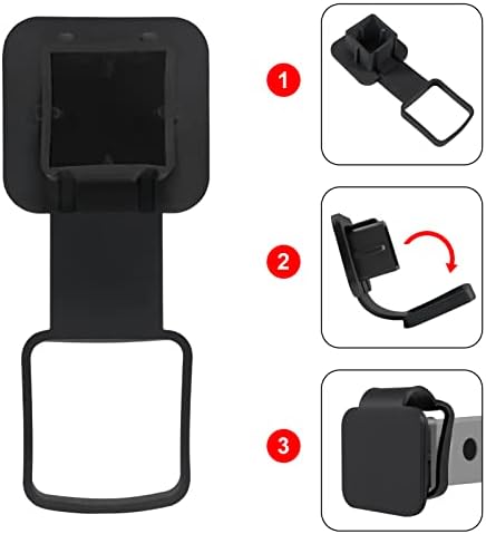 2PCS 2 inch Hitch Tube Plug Trailer Hitch Cover Fits 2x2 inch Receivers Tubes - Image 3