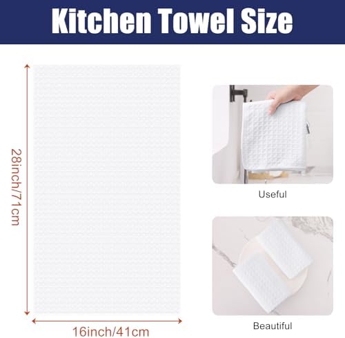 Homaxy Microfiber Waffle Weave Kitchen Towels, 4 Pack - Image 2