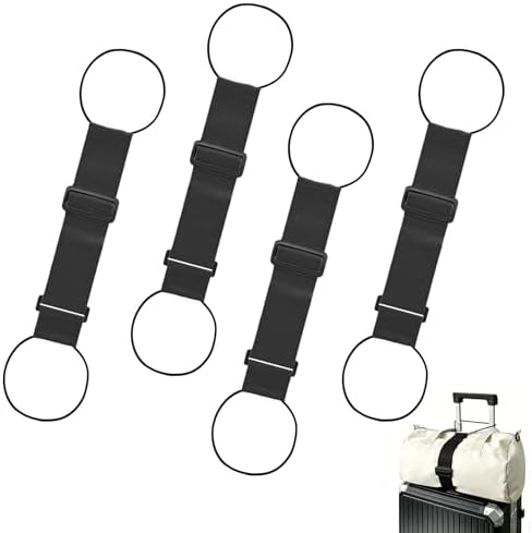 4 Pack Multi Use Strong Adjustable Luggage Connector Straps by Unknown