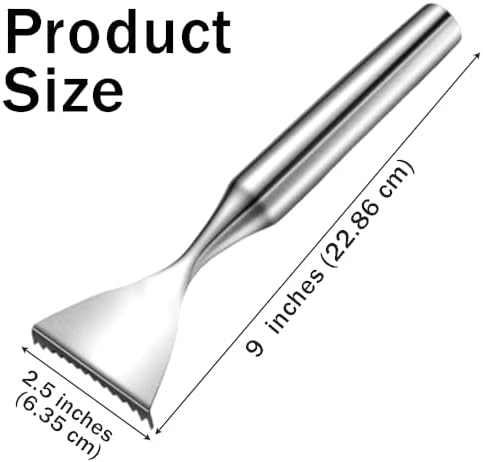 Ouliget Ice Scraper for Fridge Freezer, Handheld Serrated Ice Crusher Spoon - Image 5