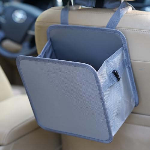 Ginsco 2 Gallons Open-Top Car Trash Can, Hanging Car Trash Bag by Ginsco