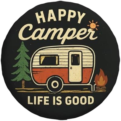 Spare Tire Cover Happy Campers Wheel Covers Weatherproof Universal Wheel - Image 2
