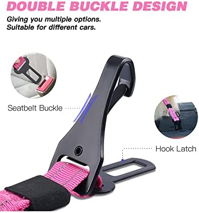 AUBELL Dog Seat Belt for Car, Updated 3-in-1 Bungee Dog Car Harness - Image 3