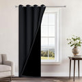 Yakamok Black Blackout Curtains 96 Inches Long by Yakamok