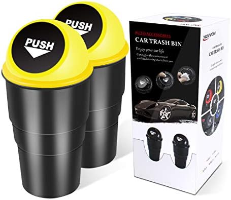 Cup Holder Trash Can, Leakproof Car Trash Can by YIOVVOM