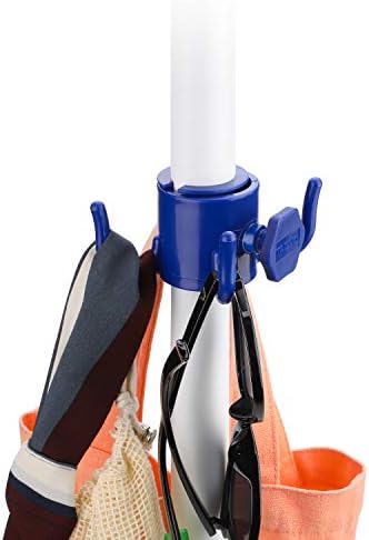 Tagvo 2 Pack Beach Umbrella Hanging Hook, 4-prongs Plastic Umbrella Hook Hanging - Image 5